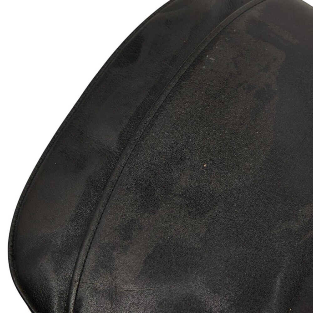 CHRISTIAN DIOR Black Leather Shoulder Bag - Picture 6 of 8